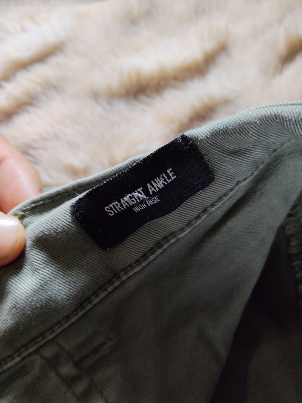 Express Olive Green Cargo Pants with Elastic Ankles - Picture 5 of 12